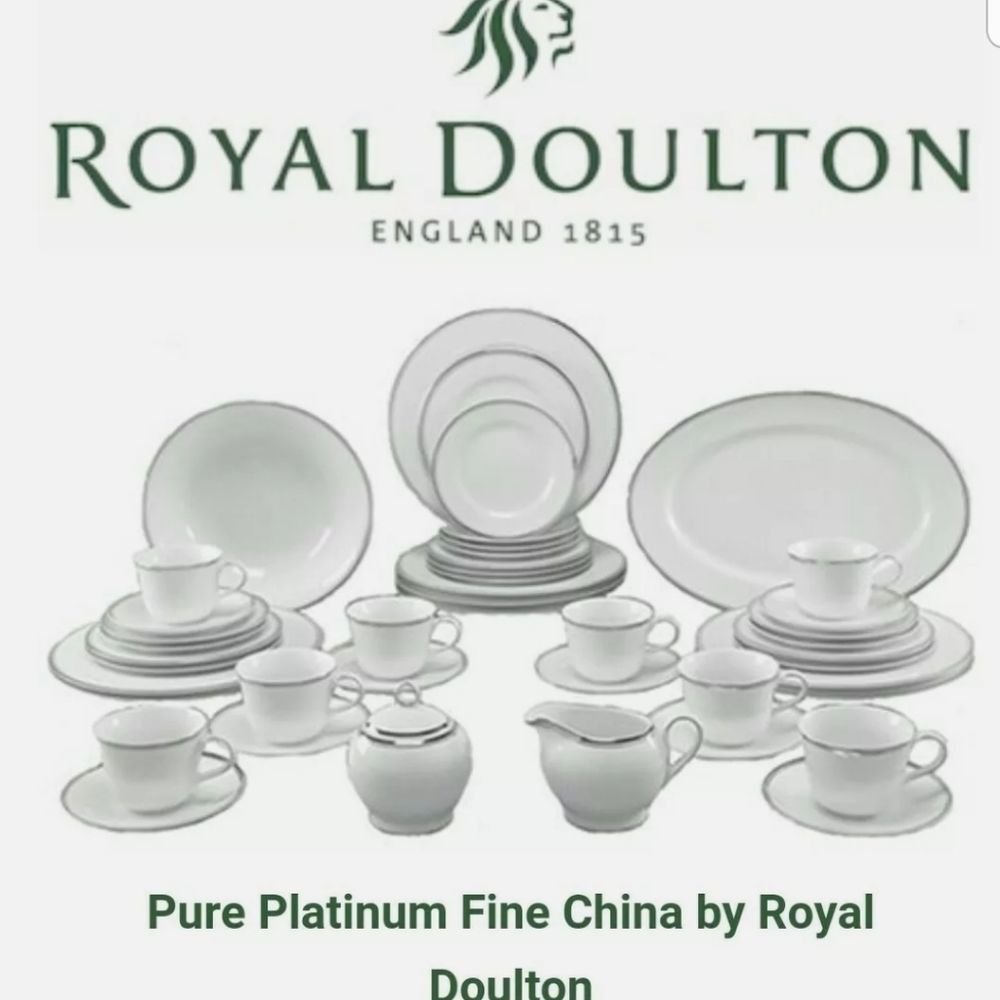 Royal Doulton Platinum Lux Dinner Service For 6